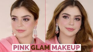 Pink Makeup Tutorial  Glam Look [upl. by Lleret]