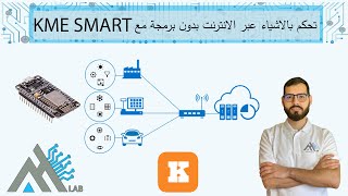 تحكم بالاشياء عبر الانترنت بدون برمجة  مع تطبيق KME SMART [upl. by Yhtomit864]