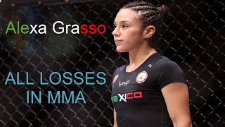 Alexa Grasso  ALL LOSSES IN MMA 2019  ALEXA GRASSO HIGHLIGHTS [upl. by Hillell]