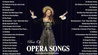 Best Opera Pop Songs Non stop  Famous Opera Songs  Andrea Bocelli Céline Dion Sarah Brightman [upl. by Cowley]