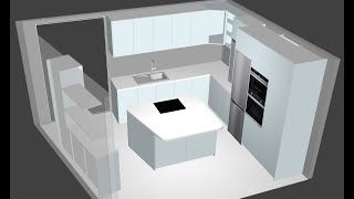 Kitchen design using cabinet software [upl. by Jessie]