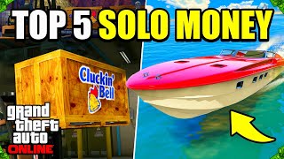 Top 5 BEST WAYS To Make MILLIONS SOLO in GTA 5 Online 2024 [upl. by Diarmuid]