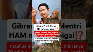 Gibran prank mentri pigai⁉️gibran shorts [upl. by Kape]