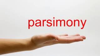 How to Pronounce parsimony  American English [upl. by Ahrendt]