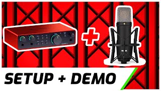 Focusrite Scarlett 2i2 amp Rode NT1  Setup amp Demo [upl. by Krista145]