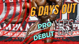 Alphonso Cromartie  Tampa Pro  Leg Day  6 Days Out  Pro Debut [upl. by Yelwah]