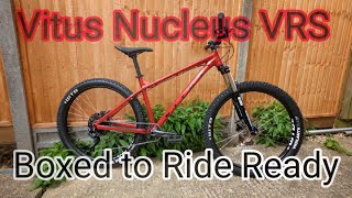 Vitus Nucleus VRS  Boxed to Ride Ready  Setting up your new MTB newbike [upl. by Quintilla]