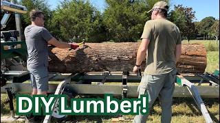 Cutting Tulip Poplar Log into Board amp Batten [upl. by Raama310]