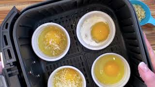 Easy Air Fryer Baked Eggs [upl. by Corder976]