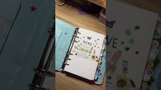 6 Ring Binder  1st Page journalwithme 6ringbinder journaling journal [upl. by Enyawad]