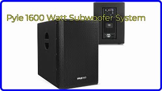 REVIEW 2024 Pyle 1600 Watt Subwoofer System ESSENTIAL details [upl. by Oneladgam]