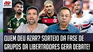 quotEU FALO quem SE DEU MAL nesse SORTEIO foi oquot Fase de grupos da Libertadores 2024 GERA DEBATE [upl. by Colene98]