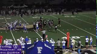 Fannin Varsity Football vs Rockmart [upl. by Anuahsal313]