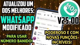 SAIU INCRÍVEL ATUALIZAÇÃO DE UM DOS MELHORES WHATSAPP MODIFICADO 2025 NOVAS FUNÇÕES MO8 V2500 [upl. by Iarahs]