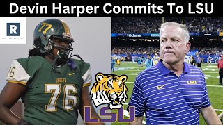 Devin Harper Commits To LSU  LSU Football Recruiting Update [upl. by Kra976]