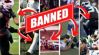 Banned Techniques  NFL Football Top 10 [upl. by Kriste]