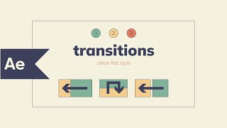 3 SUPER EASY Transitions in After Effects Every Beginner Can Start With [upl. by Adlihtam]