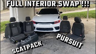 DODGE CHARGER FULL INTERIOR SWAP [upl. by Dlawso890]