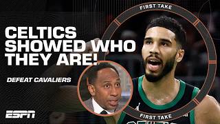 The Celtics reminded the Cavaliers WHO THEY ARE 😤  Stephen A  First Take [upl. by Ramah807]