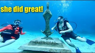 BEGINNER Scuba Diving at Cozumels Chankanaab 2023 [upl. by Eatnahs]