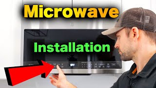 How To Install A Microwave  Complete STEP BY STEP Guide [upl. by Ecyar]