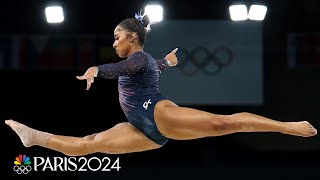 Jordan Chiles gets in the zone ahead of 2024 Paris Olympics at podium training  NBC Sports [upl. by Chyou893]