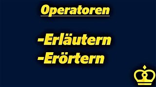 Die Operatoren ERLÄUTERN und ERÖRTERN erklärt  Geschichte Abitur 2023 [upl. by Marigold]