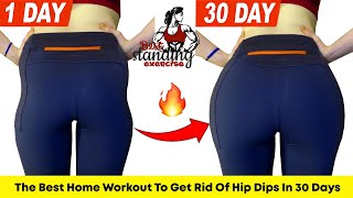 The Best Home Workout To Get Rid Of Hip Dips In 30 Days By Best Standing Exercises [upl. by Nicoline]