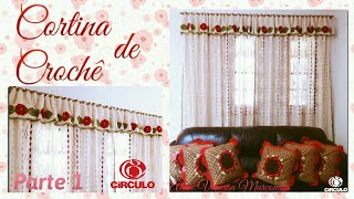 🌷 Cortina de Crochê 12  Por Vanessa Marcondes [upl. by Lein]