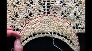 Start a Crescent Shawl from a Garter Tab without a Hump [upl. by Ramar]