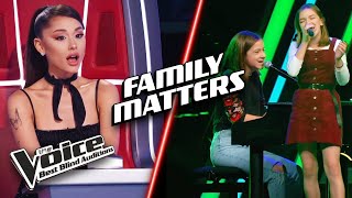 Singing FAMILY MEMBERS steal the show  The Voice Best Blind Auditions [upl. by Anorahs]