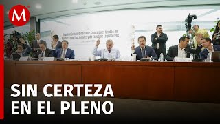 Debate entre Morena y oposición por cambios constitucionales en comisiones [upl. by Ellebasi]