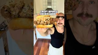 Super Crispy Japanese Fried Chicken Sandwich 🔥🍗🇯🇵❤️ friedchicken food cooking foodshorts [upl. by Sudoeht]