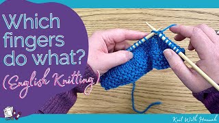 English Knitting Style  Are all fingers equal for knitting and purling [upl. by Fleurette]