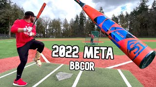 Hitting with the 2022 Louisville Slugger Meta BBCOR  Baseball Bat Review [upl. by Donegan752]