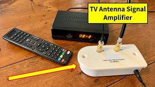 TV Antenna Signal Amplifier  Booster  Improve OvertheAir TV Reception [upl. by Rickie]