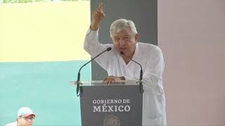 En Yanga AMLO pone en marcha programa Producción para el Bienestar [upl. by Reinaldo]