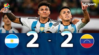 Argentina 22 Venezuela  Preolímpico Sudamericano Sub23 Venezuela 2024 [upl. by Aicenod208]