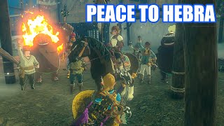 Zelda Tears of The Kingdom  Bring Peace to Hebra Quest Walkthrough [upl. by Brezin580]