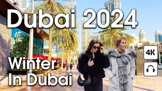 Dubai 🇦🇪 Winter in Dubai  4K  Walking Tour Сompilation [upl. by Norvall953]