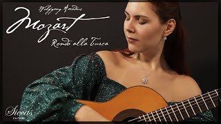 Turkish March MOZART  Rondo Alla Turca on Classical Guitar  VERA DANILINA at Siccas Guitars [upl. by Aicnatsnoc]