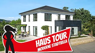 Zeitlos MODERNE STADTVILLA Ökologisch bauen mit Förderung  Haus Tour Keitel Haus  Hausbau Helden [upl. by Ecneps]