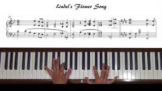 Lindels Flower Song Mahoutsukai no yome OST EP 11amp12 Piano Tutorial [upl. by Tammara]