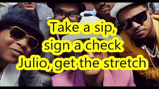 Uptown Funk lyrics and clean version [upl. by Ellainad]