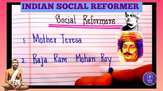 Social Reformers of India Indian Social reformers Social reformer names UPSC [upl. by Nue]