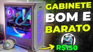 Melhores Gabinetes Gamer Custo Benefício Baratos de 2024 c fans Minimalista Aquário e Bonito [upl. by Aztiram]