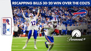 Recapping The Buffalo Bills 3020 Win Over The Colts  Bills Postgame Live  Buffalo Bills [upl. by Malanie758]