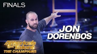 Jon Dorenbos Magician Delivers JawDropping Performance  Americas Got Talent The Champions [upl. by Eirrak]