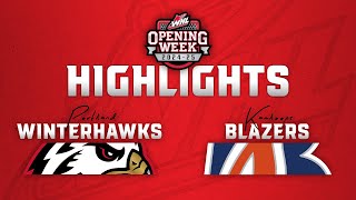 Portland Winterhawks at Kamloops Blazers 920  WHL Highlights 202425 [upl. by Hgielar]