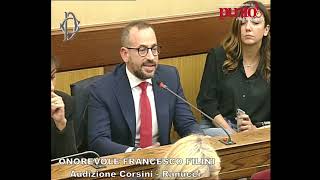 Commissione di Vigilianza Rai Intervento dellonorevole Filini con risposta di Ranucci [upl. by Medea]